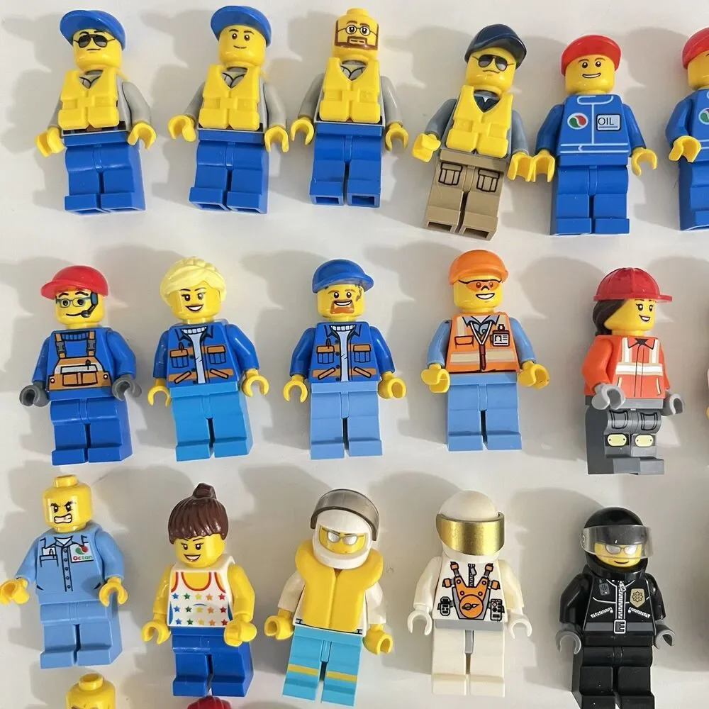 Authentic Lego Mini Figures Mix Lot  & Parts (50+ Mini Figures and Pets/insects)